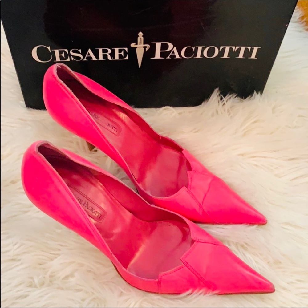 Cesar Paciotti Pink Sexy leather Pumps